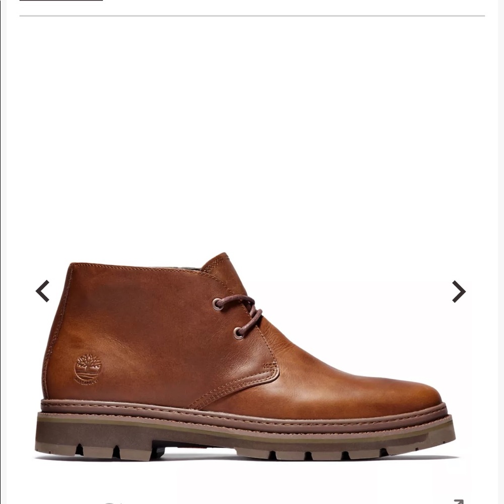 TIMBERLAND MEN'S PORT UNION CHUKKA WP RUST FULL GRAIN BOOTS
